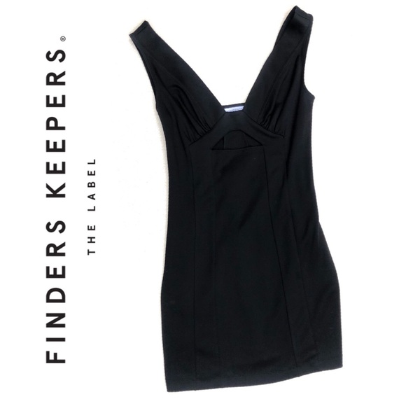 Finders Keepers Dresses & Skirts - Finder Keepers • Mini Bodycon V-Neck Keyhole Dress